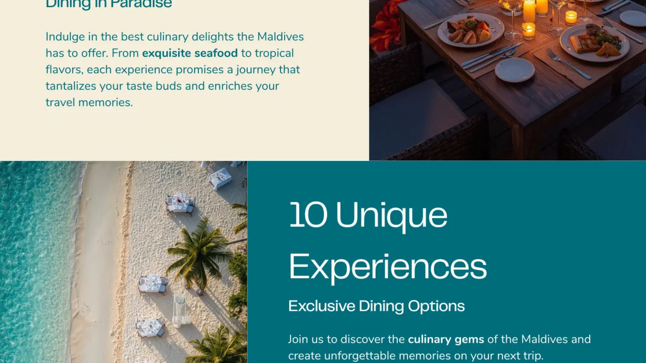 Top 10 Dining Experiences in the Maldives